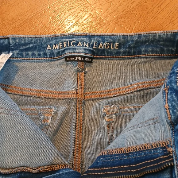ISO IN SEARCH OF American Eagle Super High Rise Flare Jeans - Picture 5 of 7